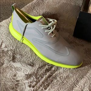 Cole Haan zerogrand grey lime green textile